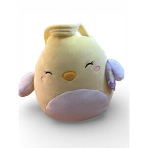 Squishmallows Ivanna Chick Easter Basket Plush 2025 Jazwares Yellow Soft Toy NWT